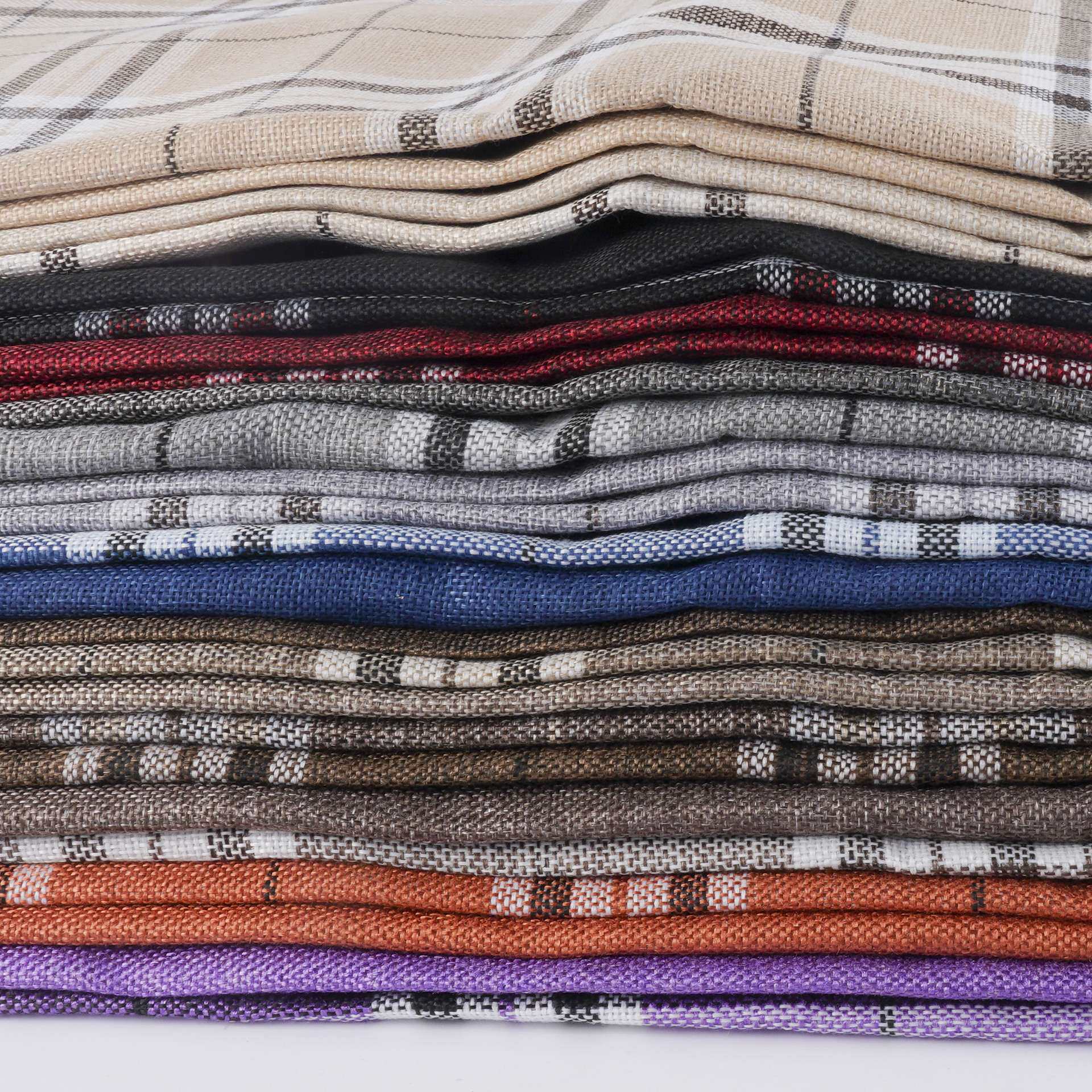 现货 仿麻布沙发布料空边丝面料抱枕套仿麻布坐垫套麻布布料