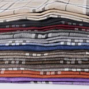 现货 仿麻布沙发布料空边丝面料抱枕套仿麻布坐垫套麻布布料