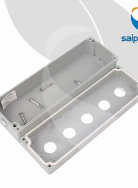 赛普供应SA-5W-2580A五孔金属按钮盒 户外防水铝制开关盒