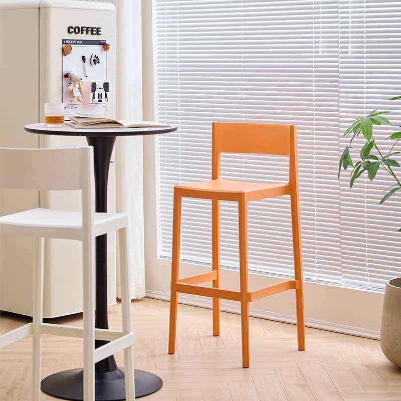 设计师创意PP塑料吧台椅酒吧前吧台高脚蹬家用现代简约餐椅,住宅家具,家用高脚椅,淘宝优惠券,粉丝福利购,淘宝优惠卷