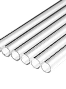 彩色亚克力管透明有机玻璃管PC管圆柱形磨砂发光空心条纹气泡管条