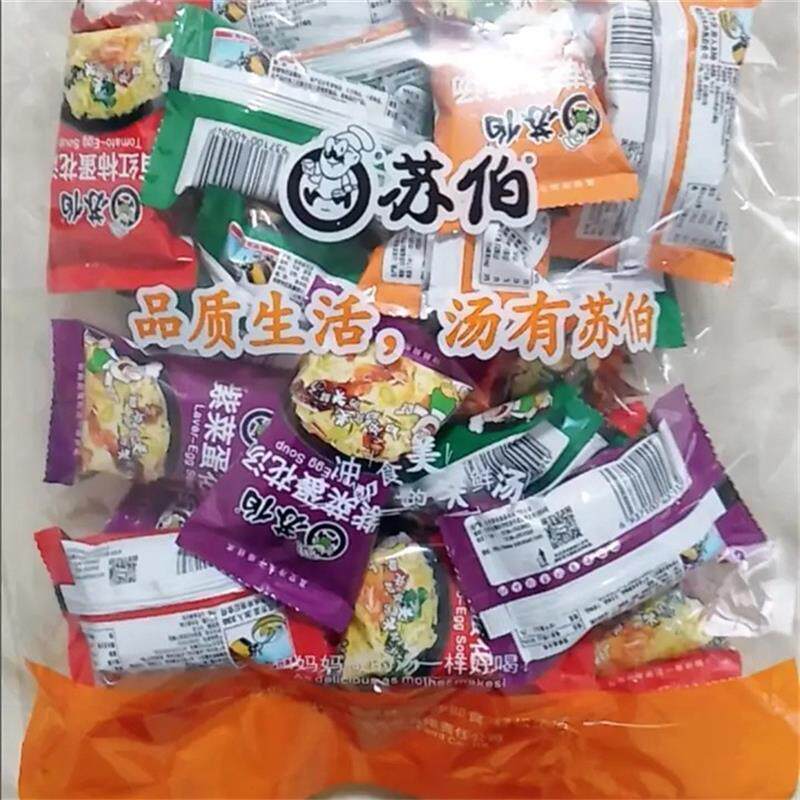 速发苏伯速食汤12g加量装蛋花汤紫菜鲜蔬西红柿冻干速溶汤冲泡方