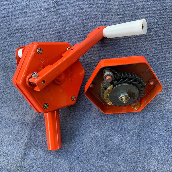 大棚卷膜器温室养殖场放风卷帘机手摇韩式摇膜器高位顶卷侧卷机