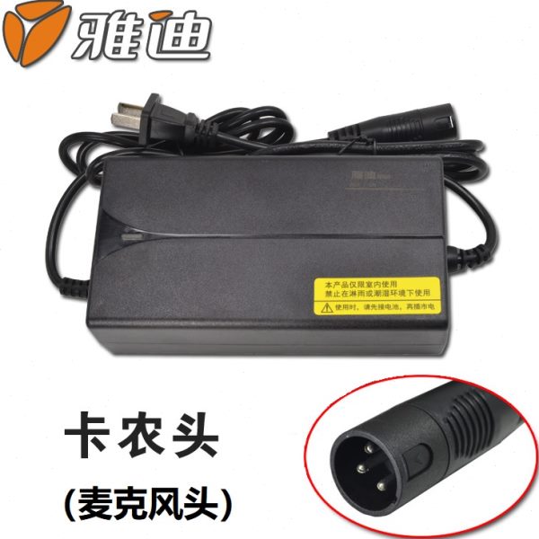 雅迪原装电动车锂电池充电器正品48V适合台铃新日小鸟智能54.6V2A