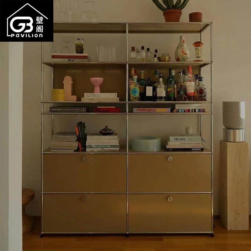 USM Haller客厅家用置物架收纳储物展示柜简约不锈钢模块组合书柜,住宅家具,组合书柜,淘宝优惠券,粉丝福利购,淘宝优惠卷