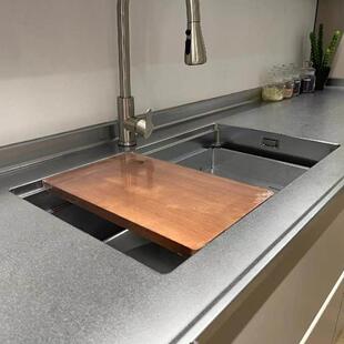 北京304不锈钢实心台面定做厨房整体整体橱柜灶台面板更换翻新定