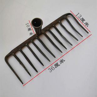 九齿耙农用耥耙钉耙平地翻地耙子园艺耙耙锰钢种菜搂草耙子松土耙