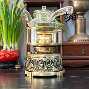古焰茶灯炉精品空气灯 中式工夫茶煮茶炉 煮水养生铜茶器厂家直销