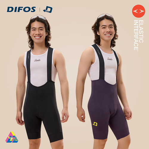 DIFOS骑行背带短裤双箭头坐垫