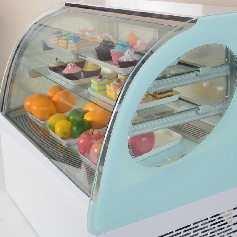 蛋糕柜台式冷藏展示柜保鲜柜商用小型展示柜直角弧形水果保鲜冰柜