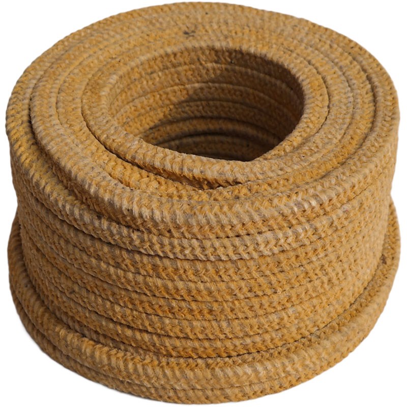 水泵密封牛油盘根油浸纯棉纱黄油油侵盘根绳耐高温整卷68012468mm