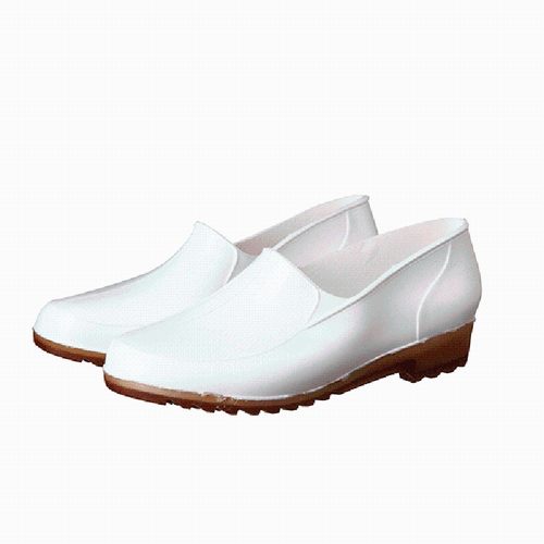 金橡胶鞋女防水浅口小白鞋食品厨房工作水鞋防滑一脚蹬平底胶套鞋