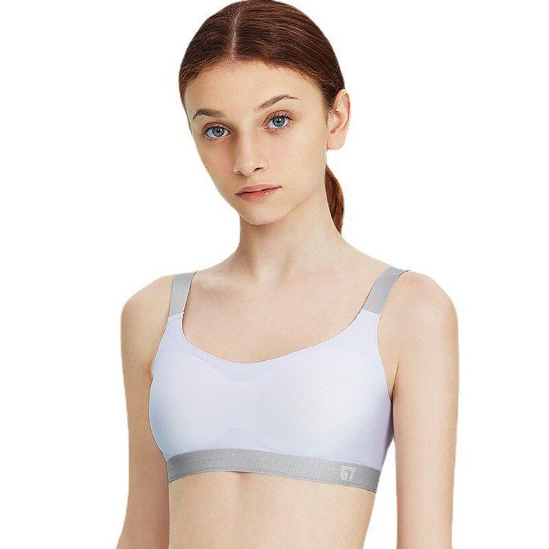 无痕少女内衣发育期高中生大学生文胸小胸平胸聚拢防外扩薄款胸罩