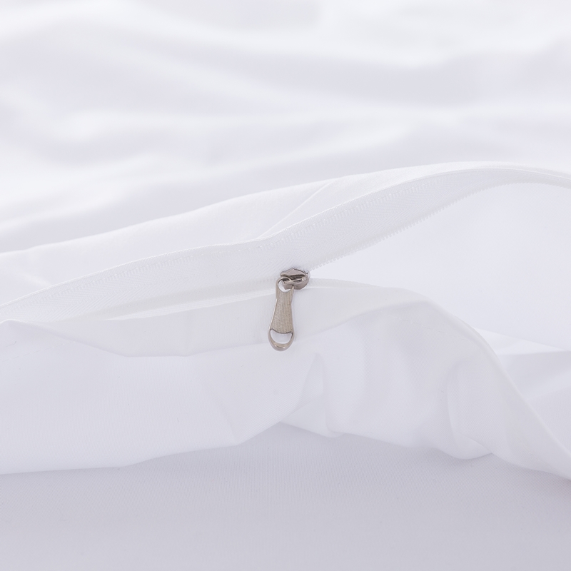 纯白色宾馆四件套酒店床上用品单人双人床单被套4套件宿舍三件套