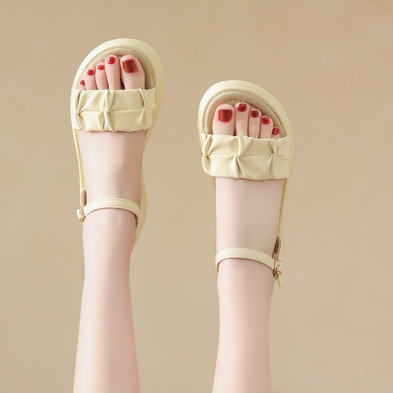 女大童凉鞋夏款2024新款中学生夏季软底百搭洋气小学生女孩公主鞋