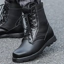 战术作战靴户外男女飞行靴高帮沙漠登山靴春秋冬季 加绒保暖棉靴子