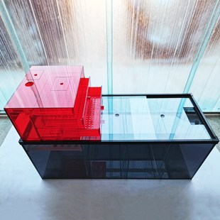 鱼缸底滤双层干湿分离盒抽屉沉淀仓下过滤虹吸海水免换水尺寸定制