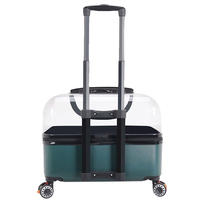 宠物拉杆箱外出便捷透明猫包狗狗推车超大号行李箱两只猫咪大容量