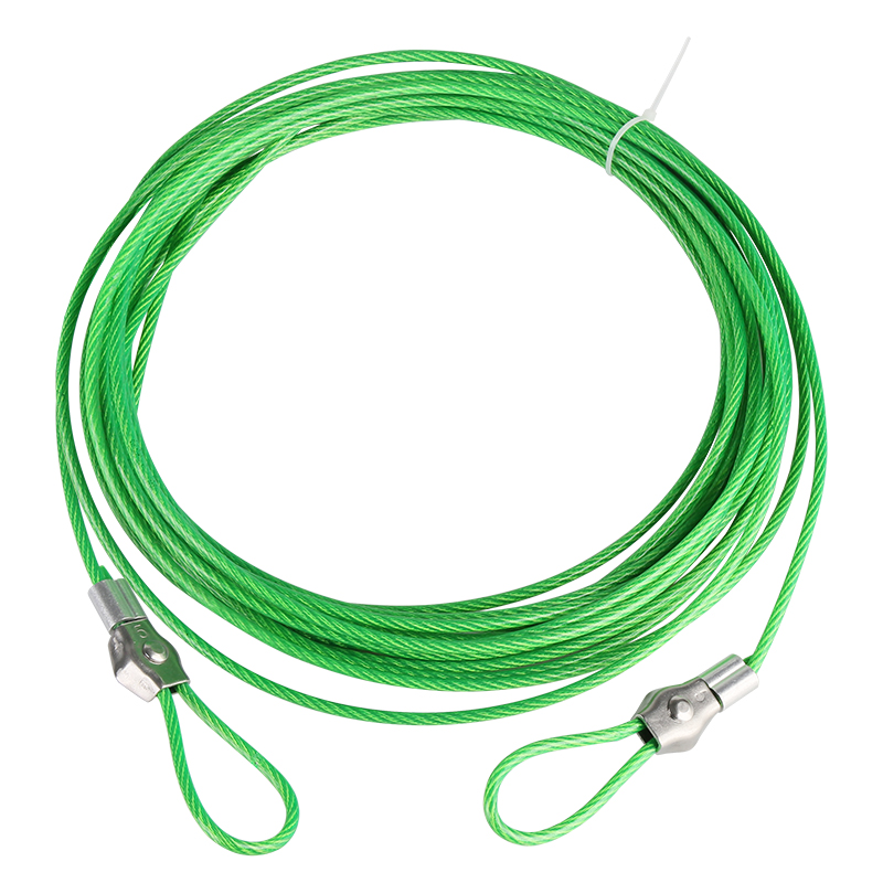 304不锈钢晾衣绳室外晒被子加粗包塑挂衣钢丝绳免打孔阳台晒衣绳