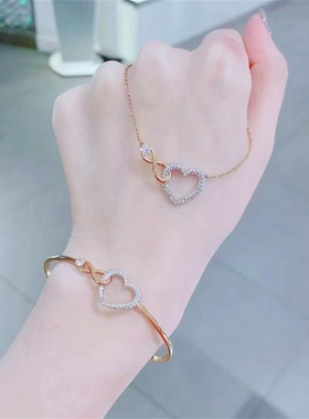 王一搏同款扭结项链戒指耳环手链