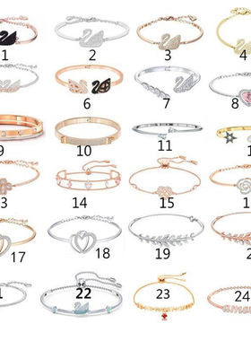 甜美情侣黑天黑天鹅手链女