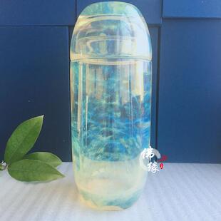水晶原石手工打磨带盖水晶杯大号泡茶水杯办公室茶杯养生杯