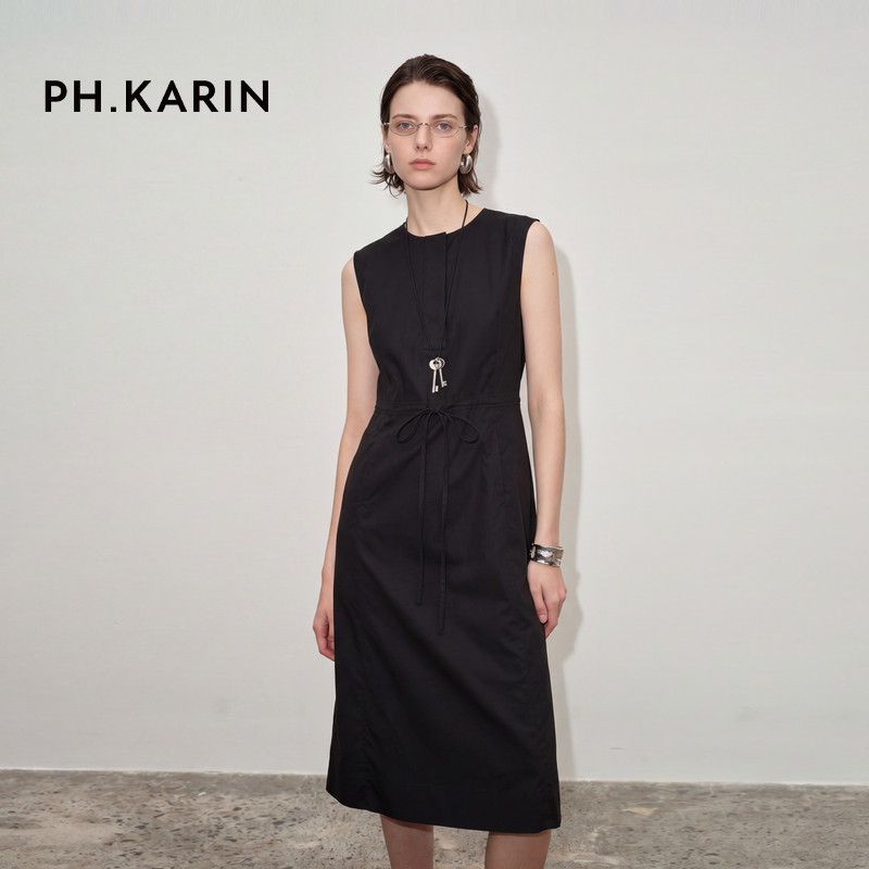 PHKarin无袖工装连衣裙女连衣裙