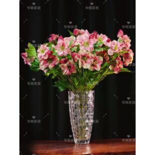 大号宝石格花瓶 | 高30CM加厚水晶玻璃花瓶水养鲜切花客厅摆件