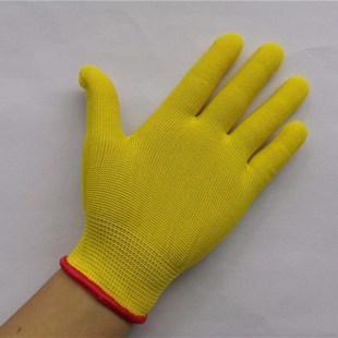 薄款 包邮 女士黄色生活弹性舒适贴手工作劳保手套 12双 10.9元