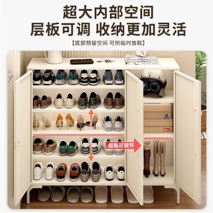 柜家用门口入户玄关柜一体靠墙收纳柜子储物柜多层防尘鞋 钢制鞋 架