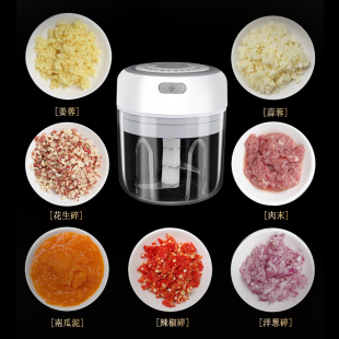 电动蒜泥器姜蒜搅碎机宝宝辅食捣蒜器蒜泥打蒜蓉机迷你小型压蒜器