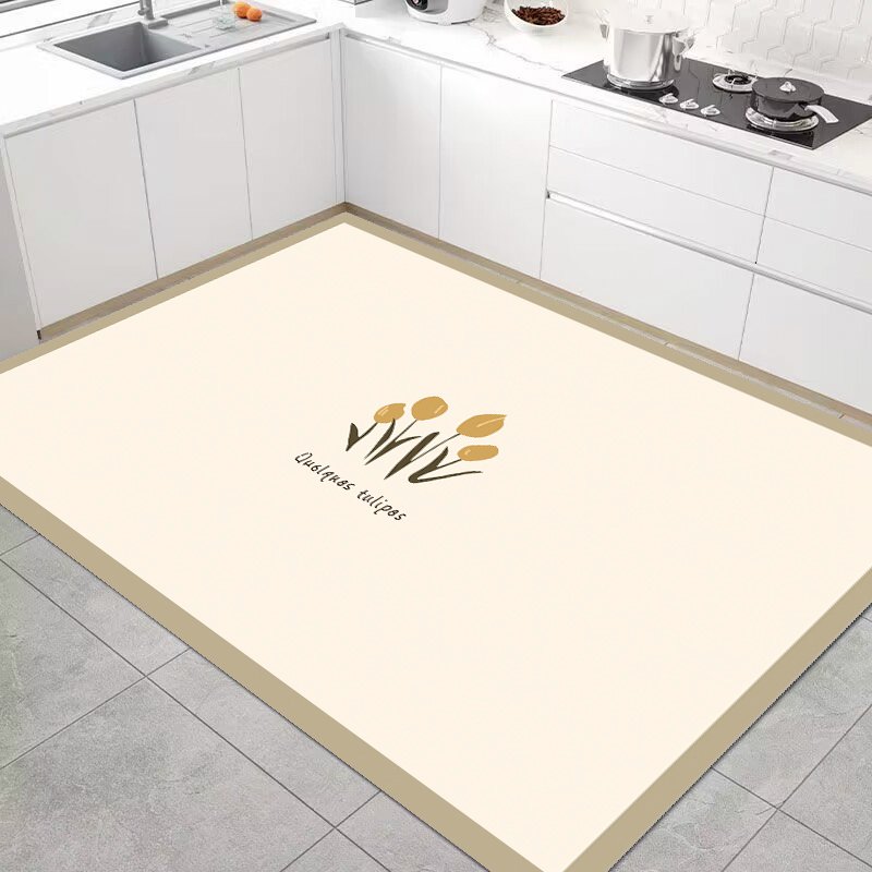 厨房满铺皮革地垫免洗pvc防水防油防滑脚垫可擦洗入户门口进门垫