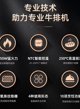 German Pool/多功能料理锅星级推荐商用牛扒机全自动高温牛排机