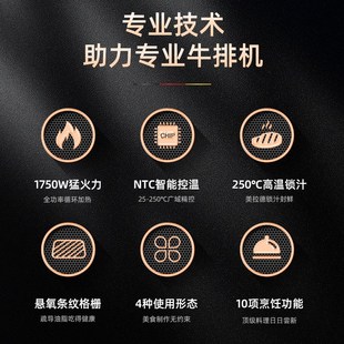 商用牛扒机全自动高温牛排机 多功能料理锅星级推荐 German Pool