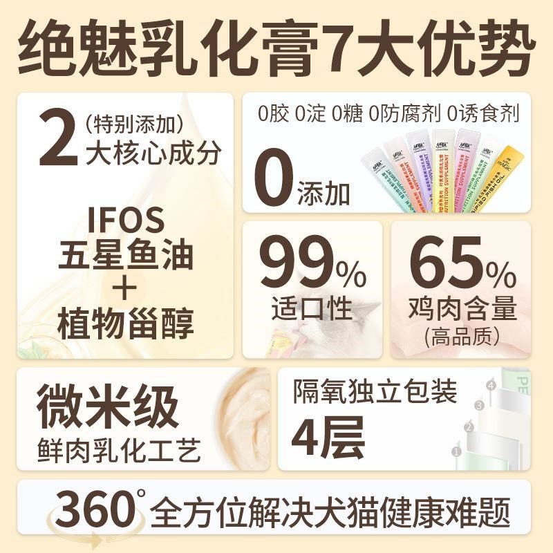 绝魅猫条零食小猫乳化鱼油猫咪补充营养猫排毛球狗狗化毛膏去泪痕,宠物/宠物食品及用品,猫狗通用营养膏,淘宝优惠券,粉丝福利购,淘宝优惠卷