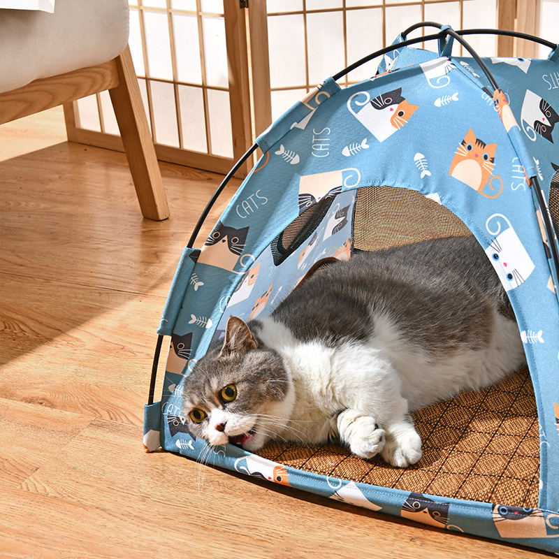 猫帐篷猫窝夏季四季通用猫房子封闭式猫咪宠物床狗窝别墅宠物用品