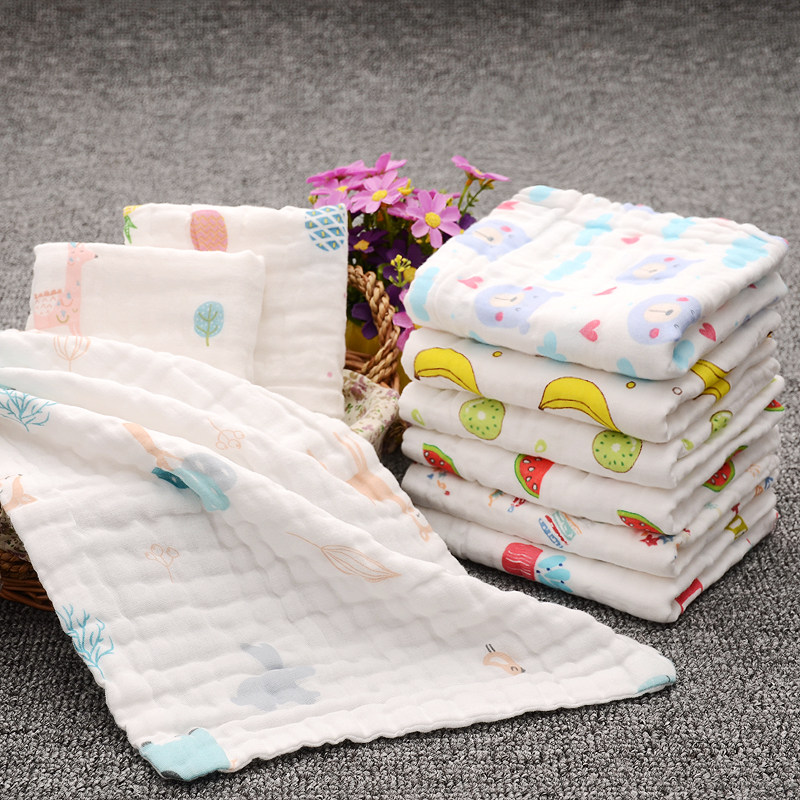 新生婴儿毛巾长方形洗脸纯棉纱布儿童洗澡巾宝宝手巾面巾超柔吸水,婴童用品,口水巾,淘宝优惠券,粉丝福利购,淘宝优惠卷