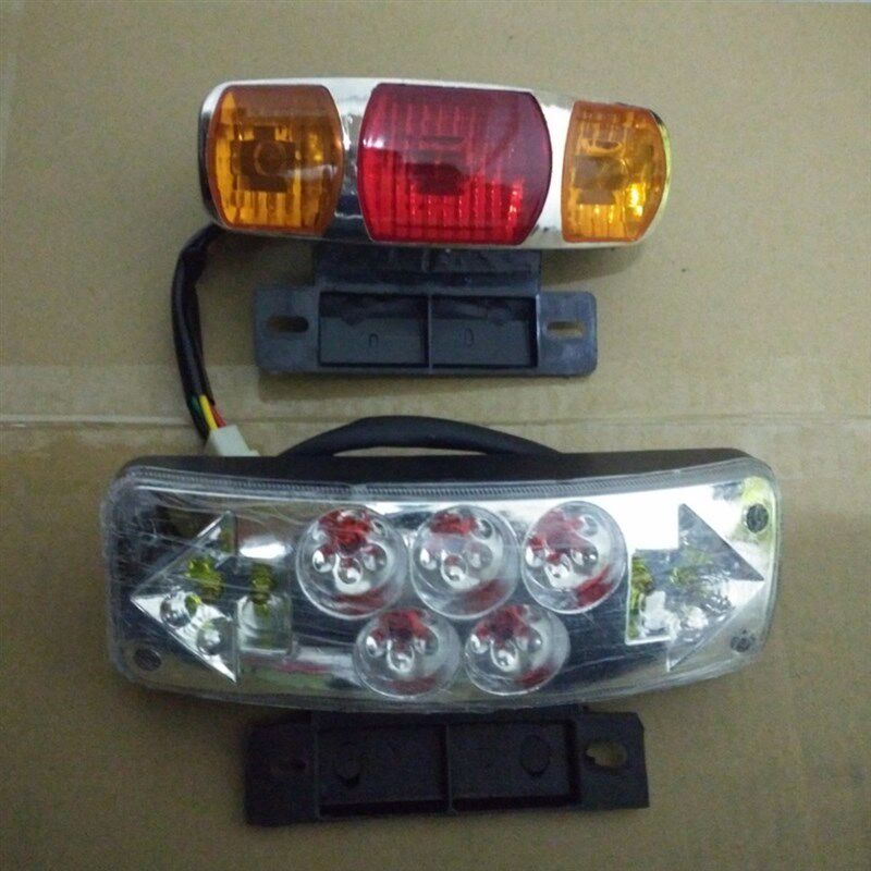 电动车改装尾灯 LED行车灯加装三合一车尾灯带转向灯48-60V警示灯