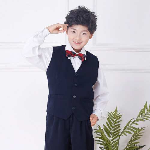 深圳小学生统一礼服冬季礼服校服套装毛衣外套长裤裙长袖衬衫男女