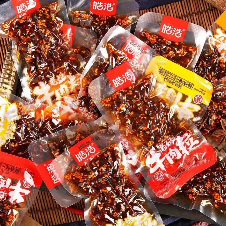 皓浩老妈牛肉粒辣条解馋香辣麻辣怀旧辣条儿时素食面休闲零食