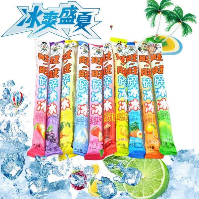 可可味冰淇淋旺旺碎冰冰果冻棒棒冰果味棒夏季分享布丁冰淇淋78