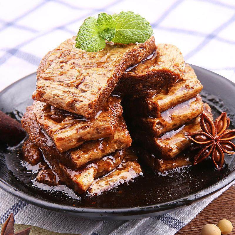 正宗手撕豆筋素肉豆制品豆腐干素牛排小零食小吃大全休闲辣条