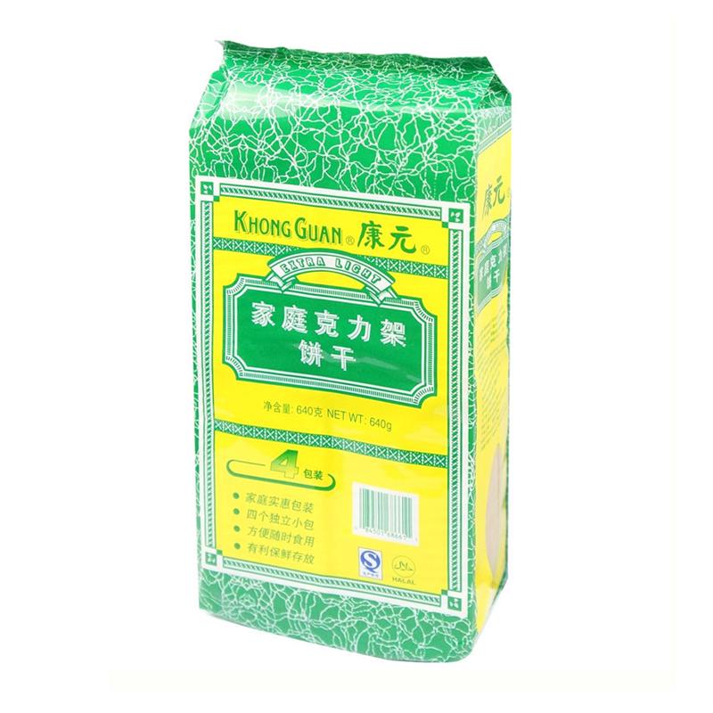 正宗家庭克力架饼干640克/袋苏打饼干早餐办公休闲零食品小吃