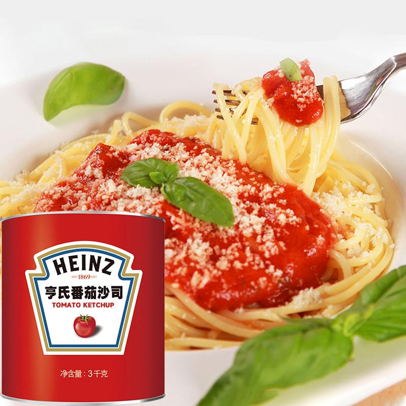 正宗番茄沙司3kg大桶装蕃茄酱手抓饼披萨薯条蘸酱商用番茄酱