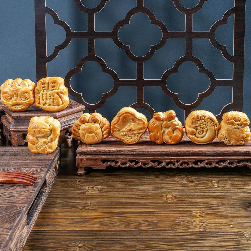 正宗25年新款中秋月饼经典广式五仁散装公司企业采购糕点礼盒