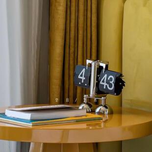 空合数字机械翻页时钟摆件日历样板间售楼处儿童房书桌床头柜饰品