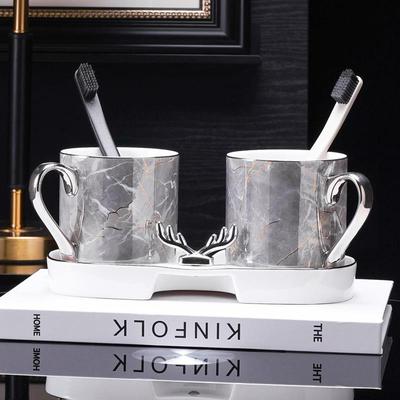 牙刷杯子家用高档洗漱杯轻奢牙杯一家三口刷牙杯酒店漱口杯口杯