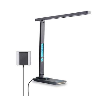 智能台灯万年历时钟显示屏无线充10W书房护眼阅读学习夜灯