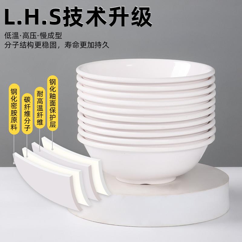 好货塑料反口碗仿瓷早餐店