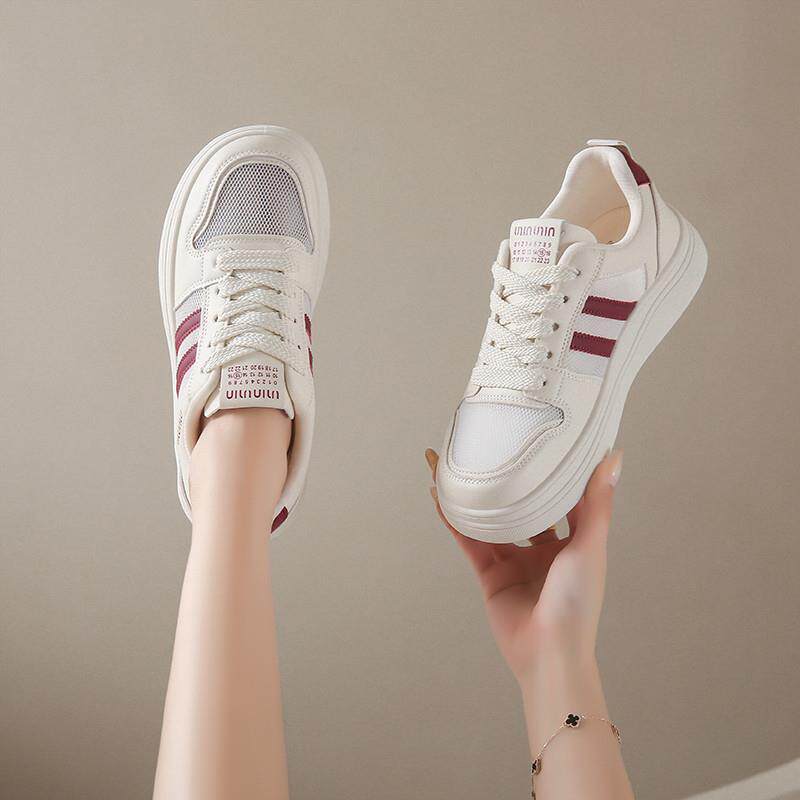 好货踩屎感网面小白鞋女款2026新款夏季镂空透气板鞋百搭配裙子运